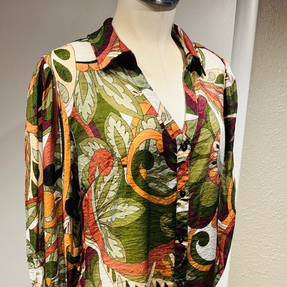 Paparazzi blouse nwt button up formal trendy - Picture 12 of 16